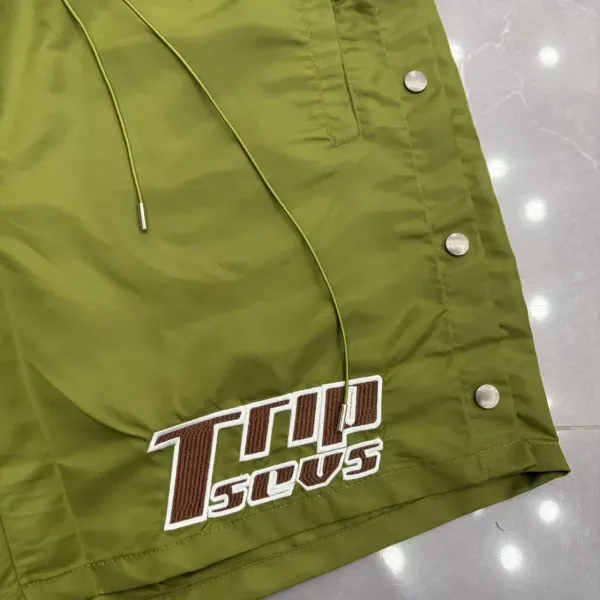 Design Triple Sevens Logo Print Nylon Shorts Gray Shorts - 27
