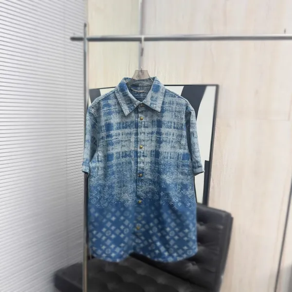 Louis Vuitton Monogram Denim Shirt Blue - 4