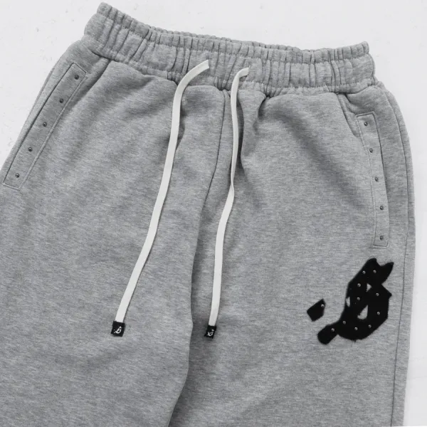 Design Wide-Leg Sweatpants Black - 22