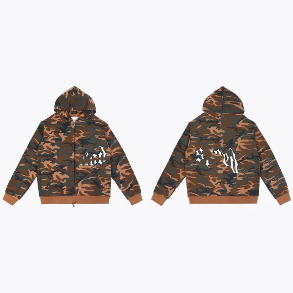 Design Camo Print Graphic Sweatpants Multicolor - 23