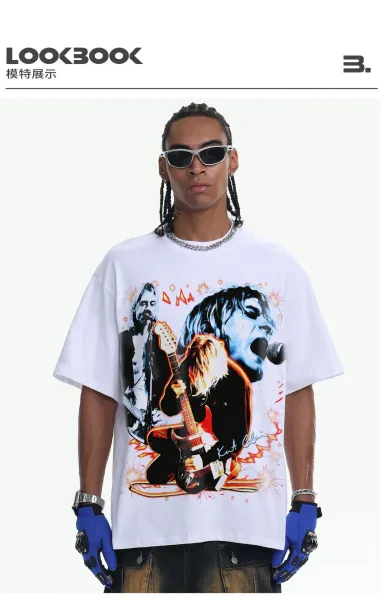 Nirvana x Unknown Artist Graphic Print Beige T-Shirt - 16