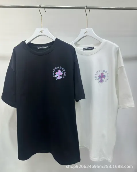Chrome Hearts Cross Logo Embroidered T-Shirt White and Black - 6