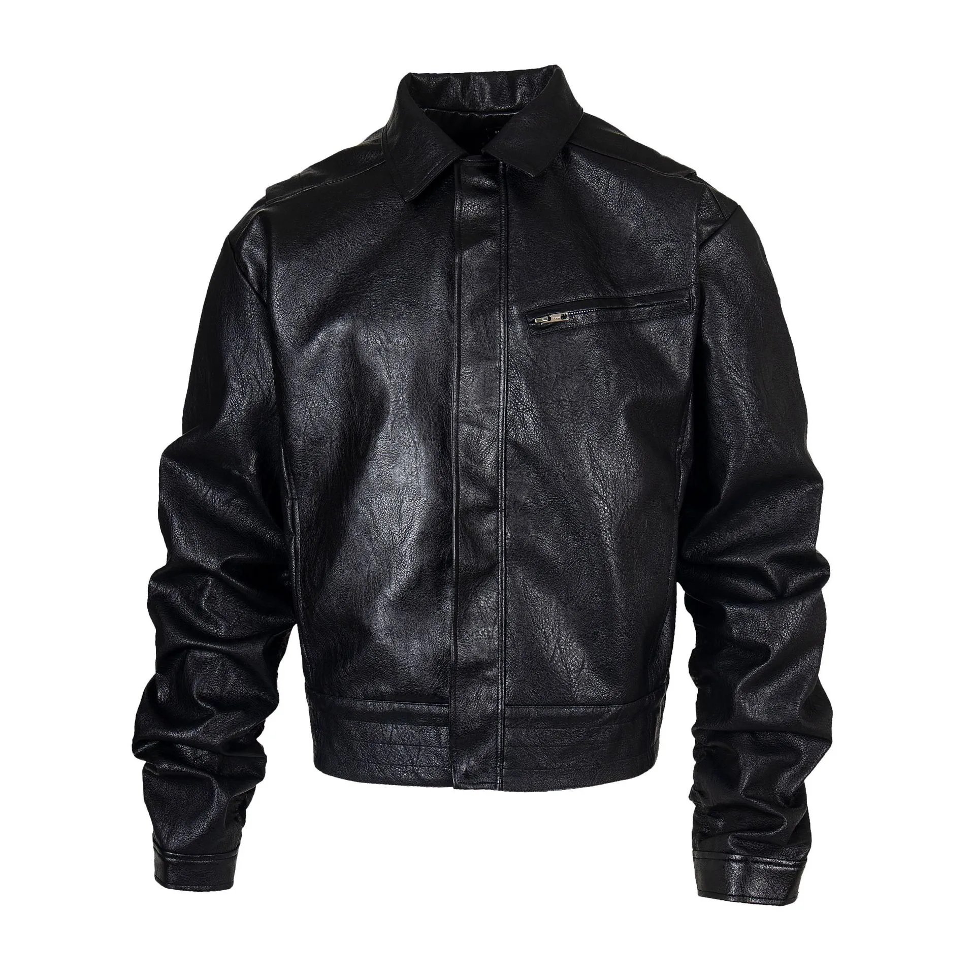 Design Cropped Utility Jacket Off-White Outerwear Jacket - 4