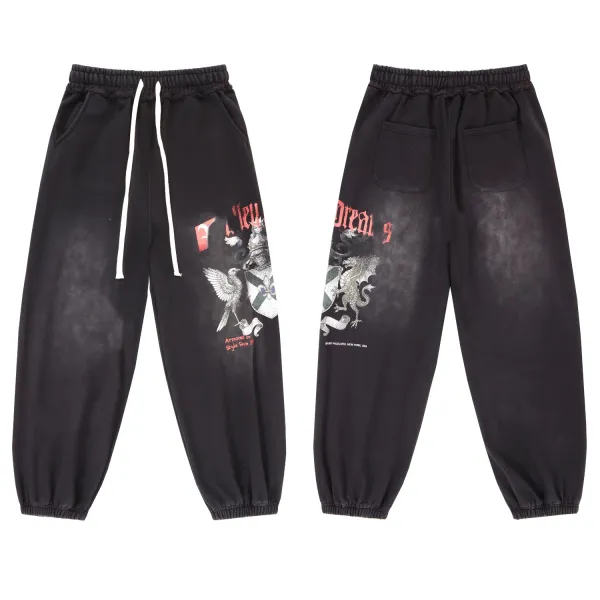 Hellstar Dreams Crest Hoodie and Sweatpants Set Black Washed - 21