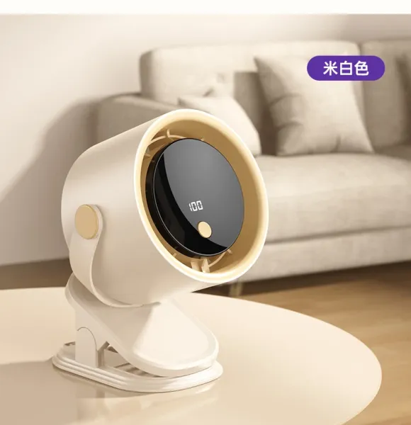 Design Multifunctional Desktop Circulating Clip Fan Purple Electronics - 27