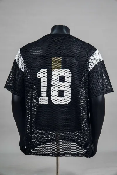 Corteiz Mesh Jersey Yellow Black Tops - 27