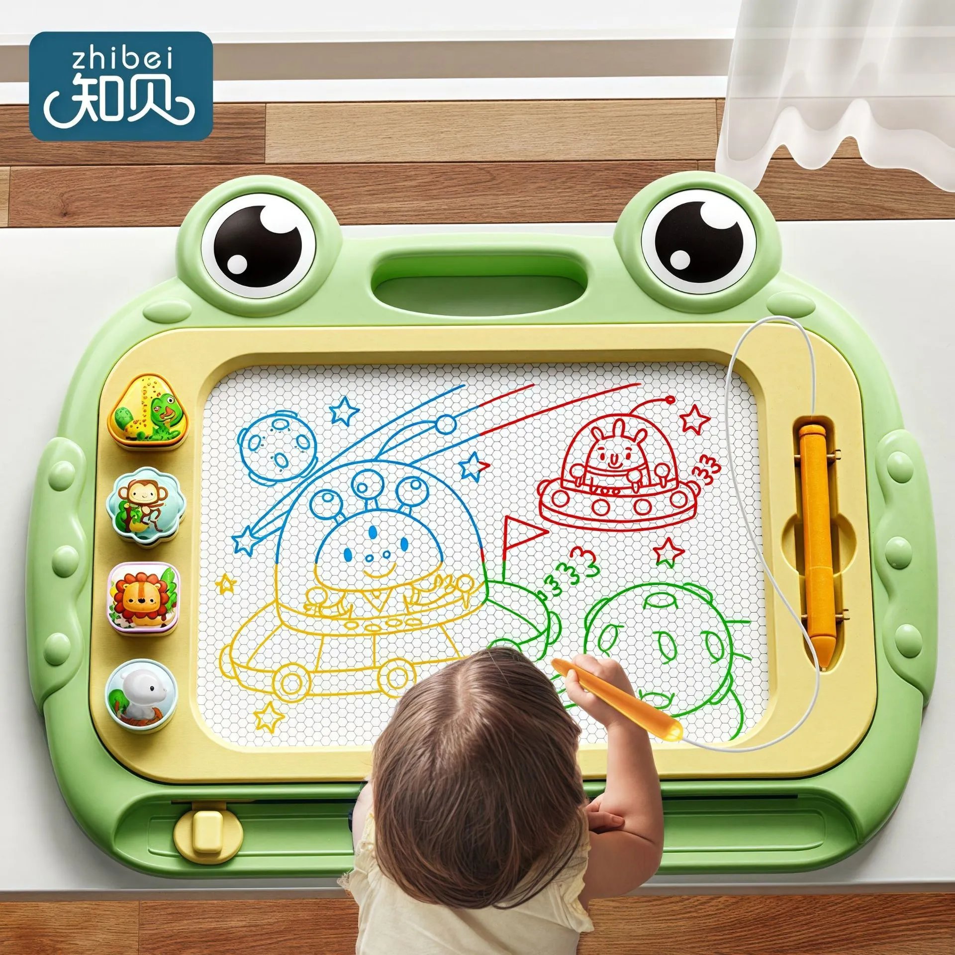 zhibei Frog-Shaped Magnetic Drawing Board Children's Educational Toy — SB000828 listing image
