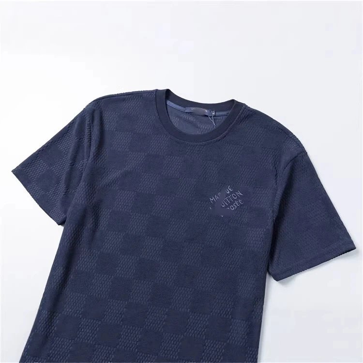 Lacoste Patterned Gray Blue Green Monogram Casual T-Shirt