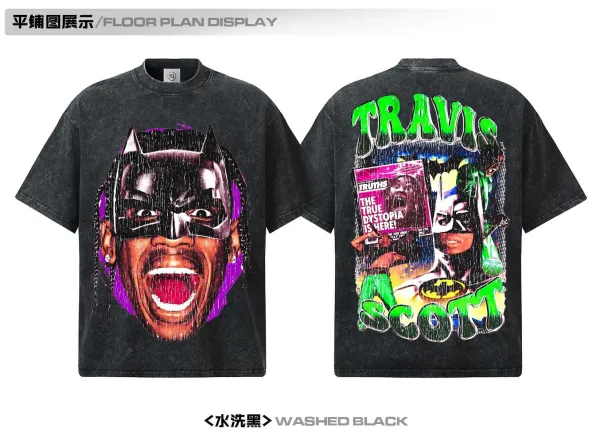Travis Scott x Cactus Jack Batman Graphic Oversized T-Shirt Green - 14