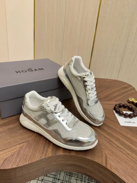 Hogan H222 Sneakers Black Silver Yellow Sneakers - 3