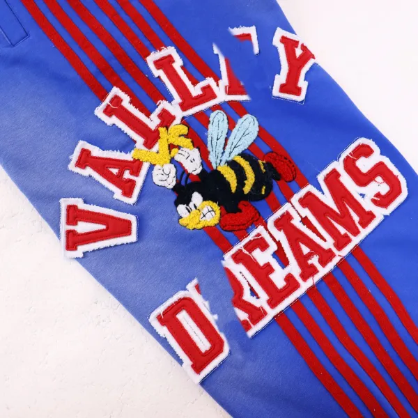 Design Valley Dreams Blue Red Stripe Sweatpants - 27