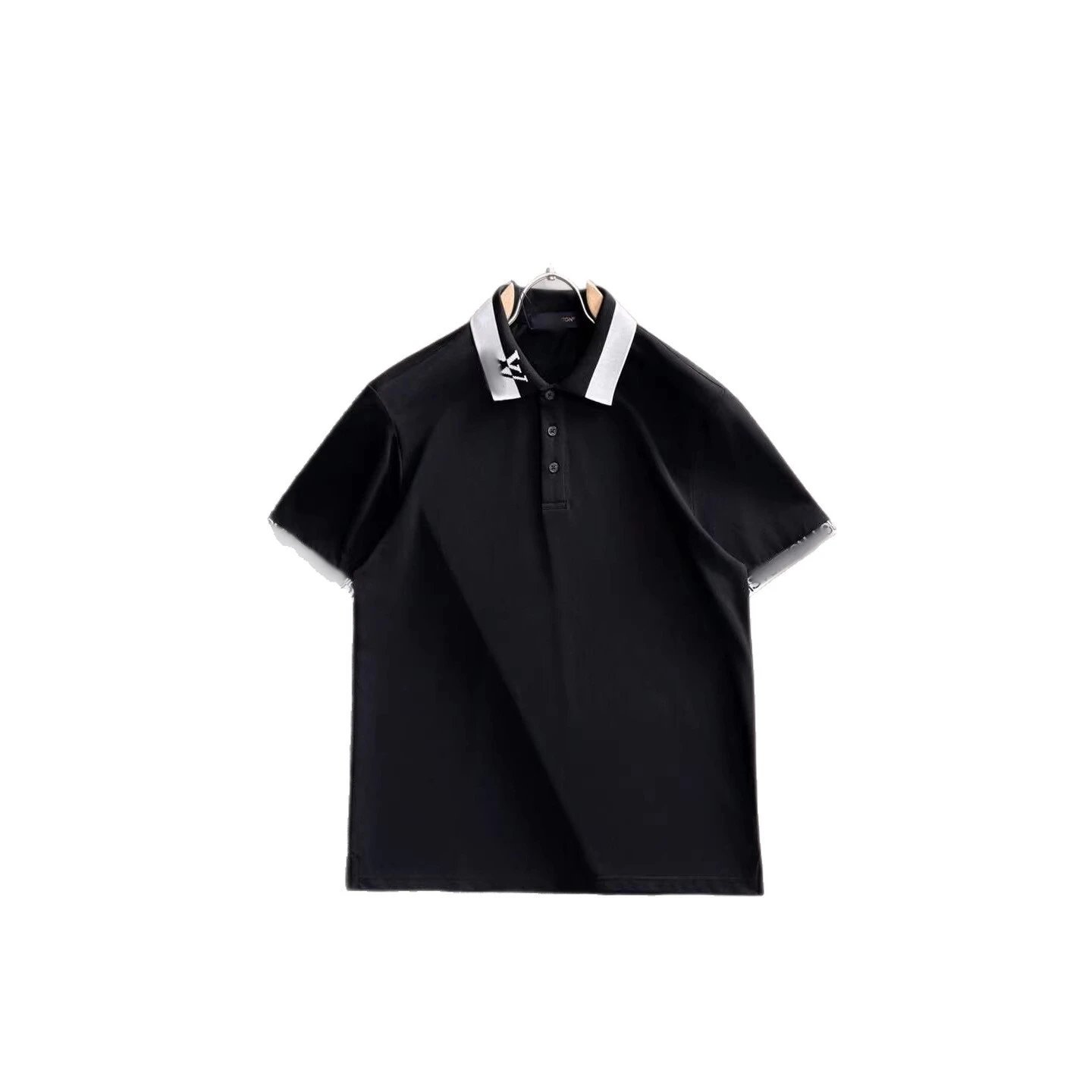 Prada Triangle Logo White Black Green Beige Classic Polo Shirt