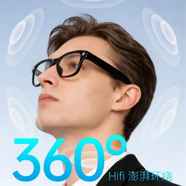 Apple Vision Pro Style Smart Glasses Black Eyewear - 13