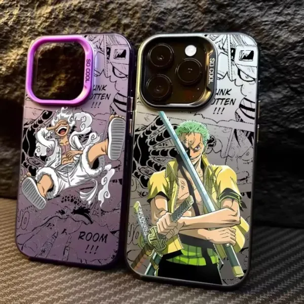 Design One Piece Luffy Manga Art Purple Phone Case - 2
