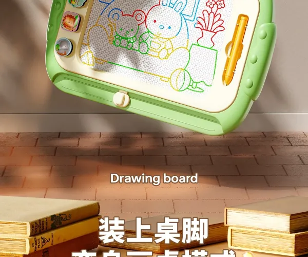 Design Frog-Shaped Magnetic Drawing Board for Kids Pink Electronics - 12