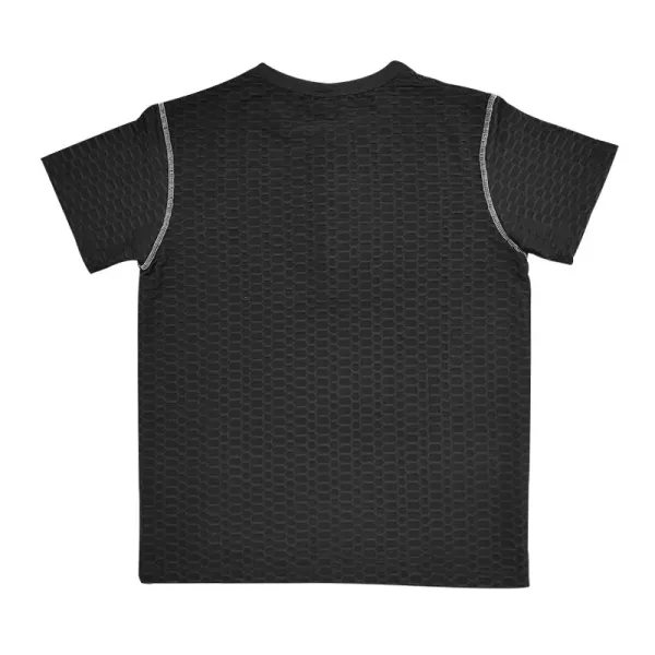 Design Henley T-Shirt Teal Textured - 36