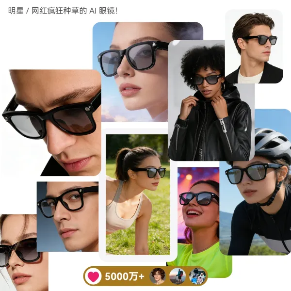 Apple Vision Pro Style Smart Glasses Black Eyewear - 24