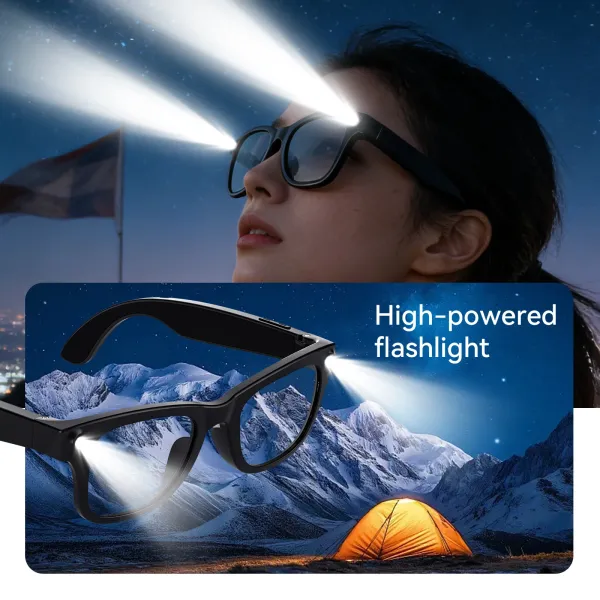 Apple Vision Pro Style Smart Glasses Black Eyewear - 31