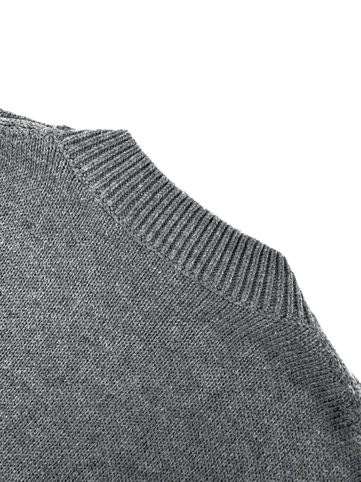 Prada PAD Milano Knit Short-Sleeve Sweater Gray - 6