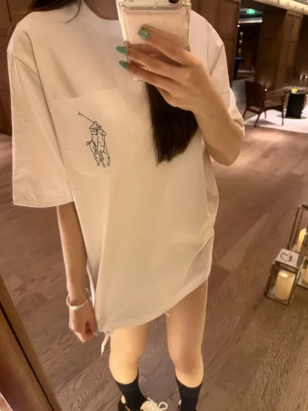 Polo Ralph Lauren Outline Pony Pocket T-Shirt Beige - 34