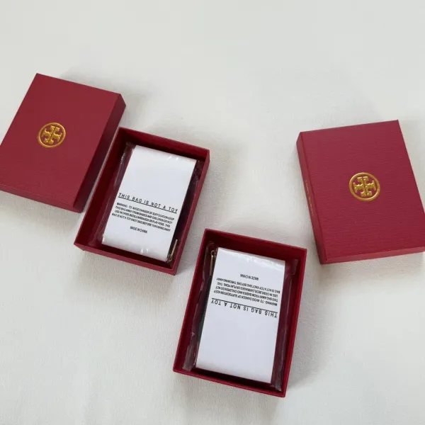 Tory Burch Horse Charm Zip Pouch Red Clutch Clutches - 7