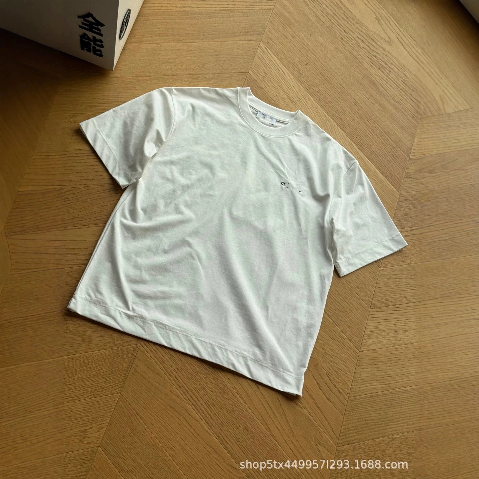 Plain White Cotton Crewneck Pocket T-Shirt
