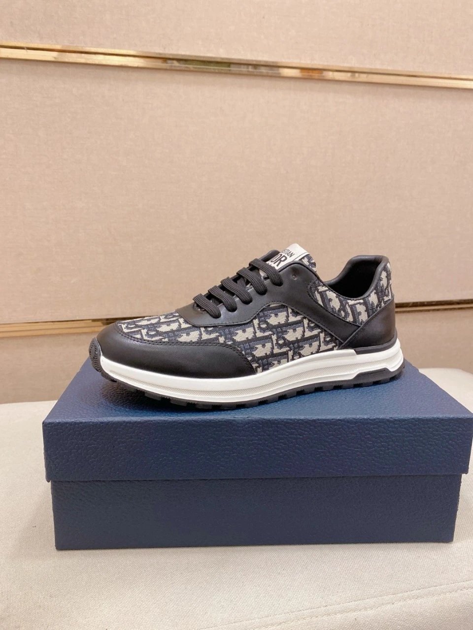 Dior B23 Oblique White Gray Sneakers - 5
