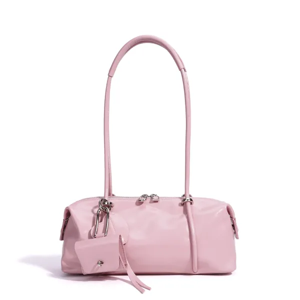 Jacquemus Le Chiquito Pink Patent Leather Boston Bag Handbags - 1