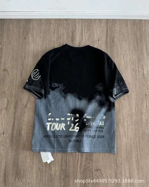 Design Suzuka Tour '26 Acid Wash Black-Gray T-Shirt T-Shirts - 1