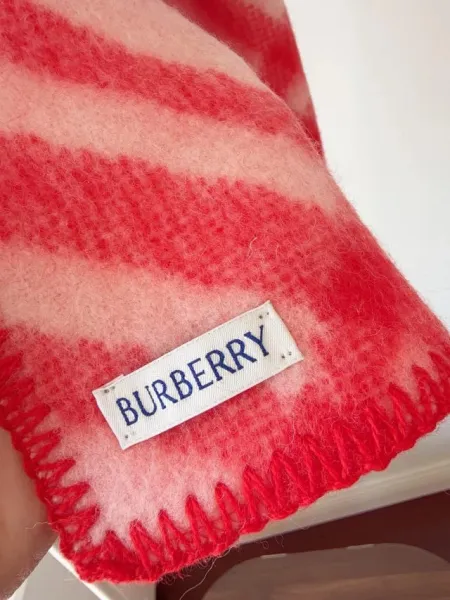 Burberry Classic Check Cashmere Scarf Red Scarves - 25