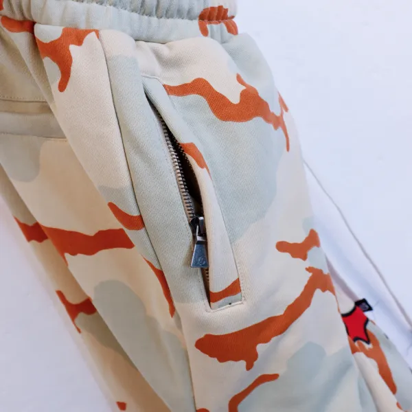 Design Camo Print Graphic Sweatpants Multicolor - 26