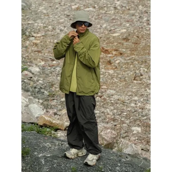 Design Goldwin Grid Tech Windbreaker Gray Jacket Outerwear.windbreaker - 19