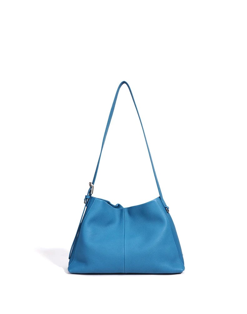 Hermès Picotin Lock Drawstring Bag Blue Togo Leather Shoulder Bag - 20