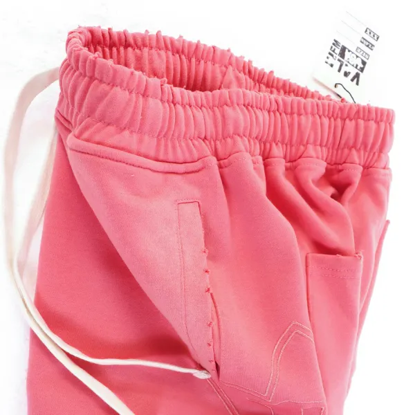 Design Embroidered Pink Hoodie and Sweatpants Set - 16