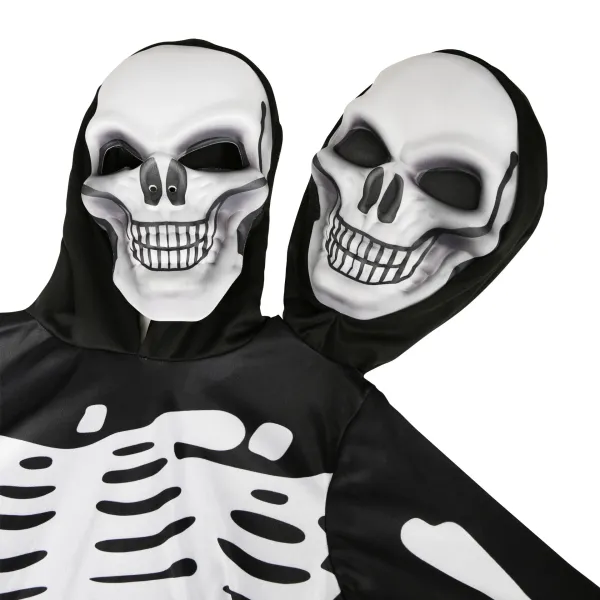 Design Two-Headed Skeleton Costume Black Clothing - 11