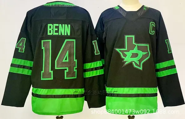 Dallas Stars Oettinger #29 Green Authentic Hockey Jersey - 5