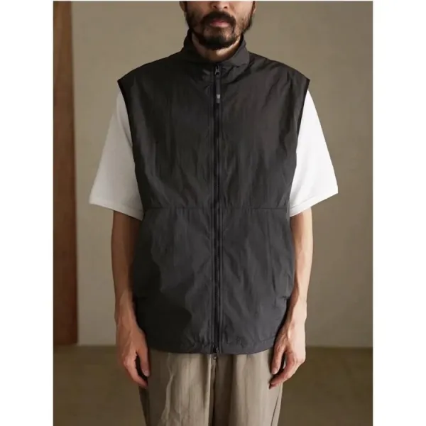 Design Goldwin Grid Tech Vest Olive Green Vest Outerwear.vest - 17