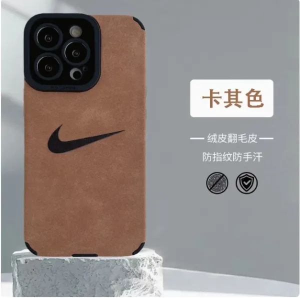 Nike Swoosh Velvet Case Deep Charcoal Phone Case - 17