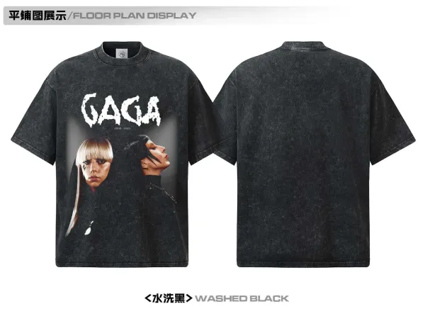 Design Lady Gaga 2008–2025 Dual Portrait Cream T-Shirt T-Shirts - 11