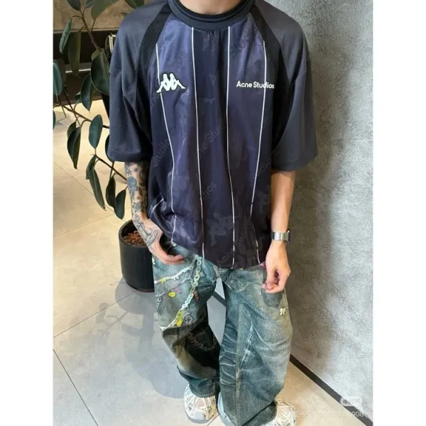 Acne Studios x Kappa Mesh Panel T-Shirt Multicolor - 7