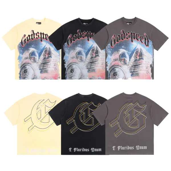 Godspeed Hollywood Fire Print Cream T-Shirt - 25