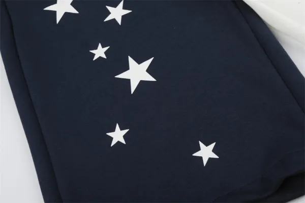 Adidas Originals Star-Striped Split Shorts Navy and White - 11