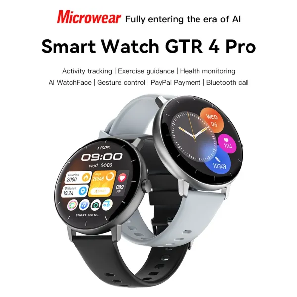Design Smartwatch Black Fitness Tracker - 19