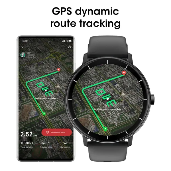 Design Smartwatch Black Fitness Tracker - 31