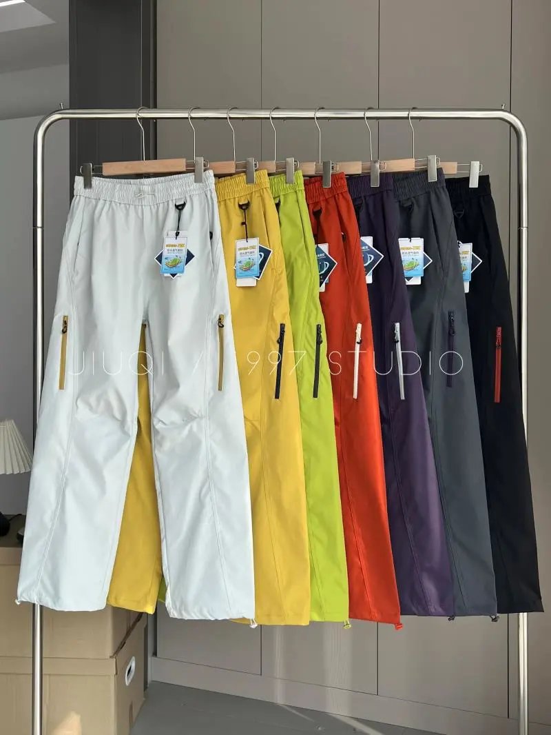 Design Outdoor Wind-Resistant Multi-Pocket Waterproof Straight-Leg Cargo Pants - 3