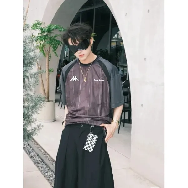 Acne Studios x Kappa Mesh Panel T-Shirt Multicolor - 21