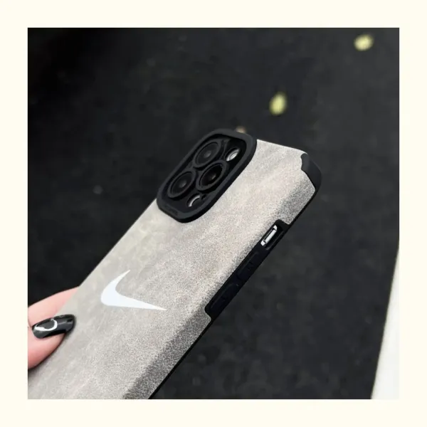 Nike Swoosh Velvet Case Deep Charcoal Phone Case - 7