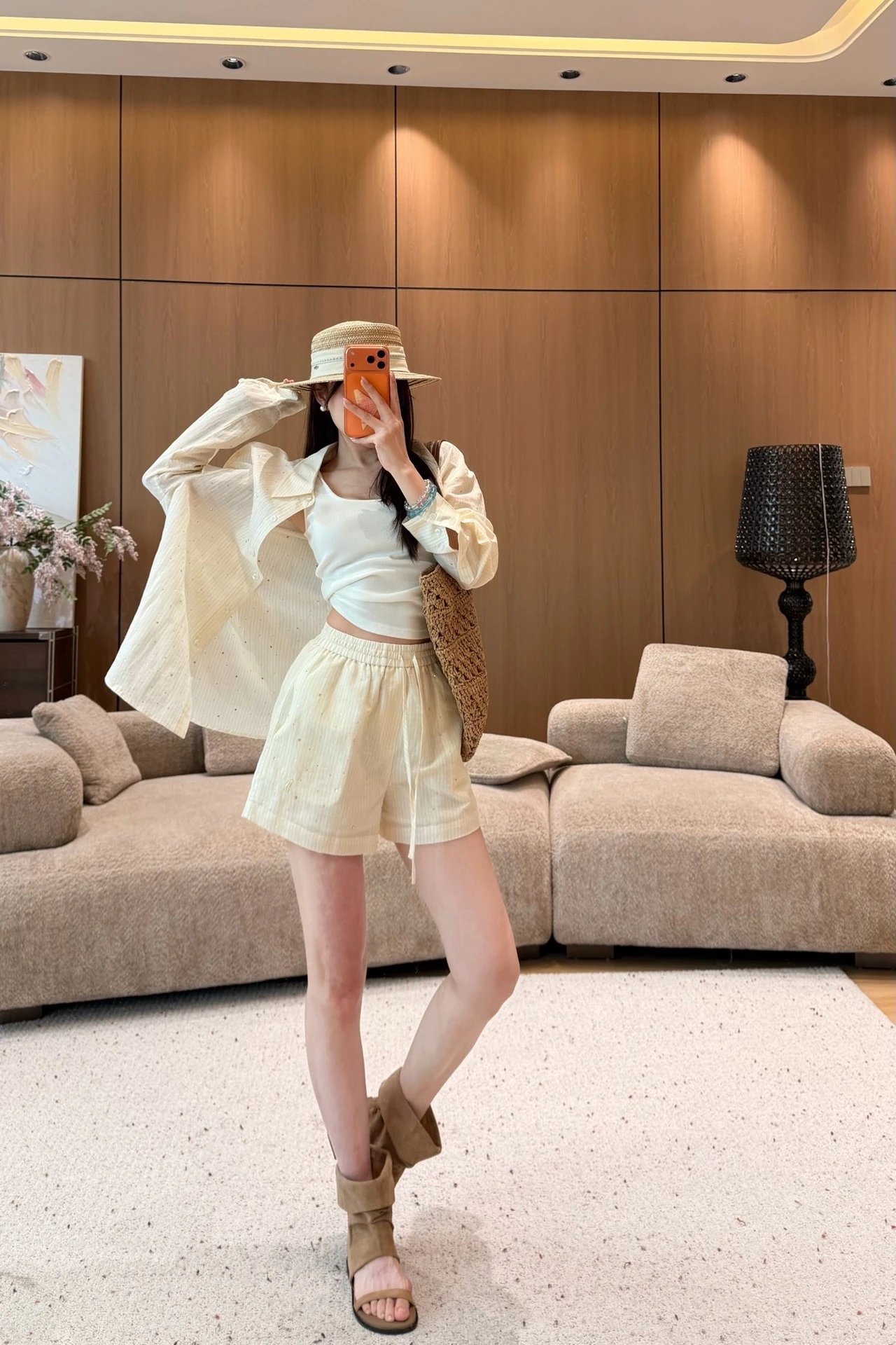 Miu Miu Logo Baseball Cap Yellow Hat - 5