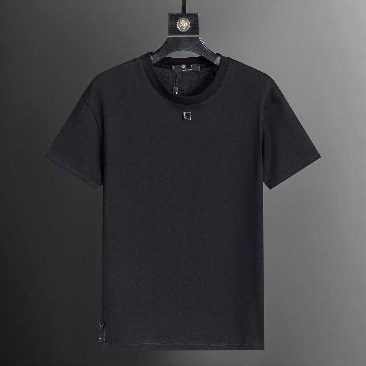 Embroidered Round Neck Short Sleeve T-Shirt photo 2