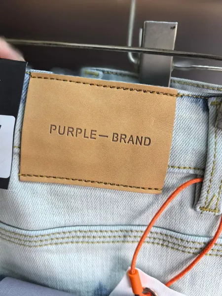 Purple Brand Paint Splatter Washed Denim Jeans - 7